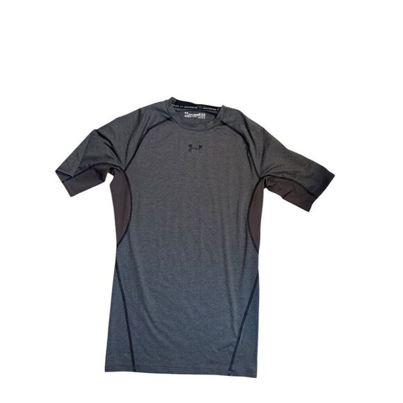 Under Armour HeatGear Compression Shirt Gray Mens LG - Picture 1 of 6